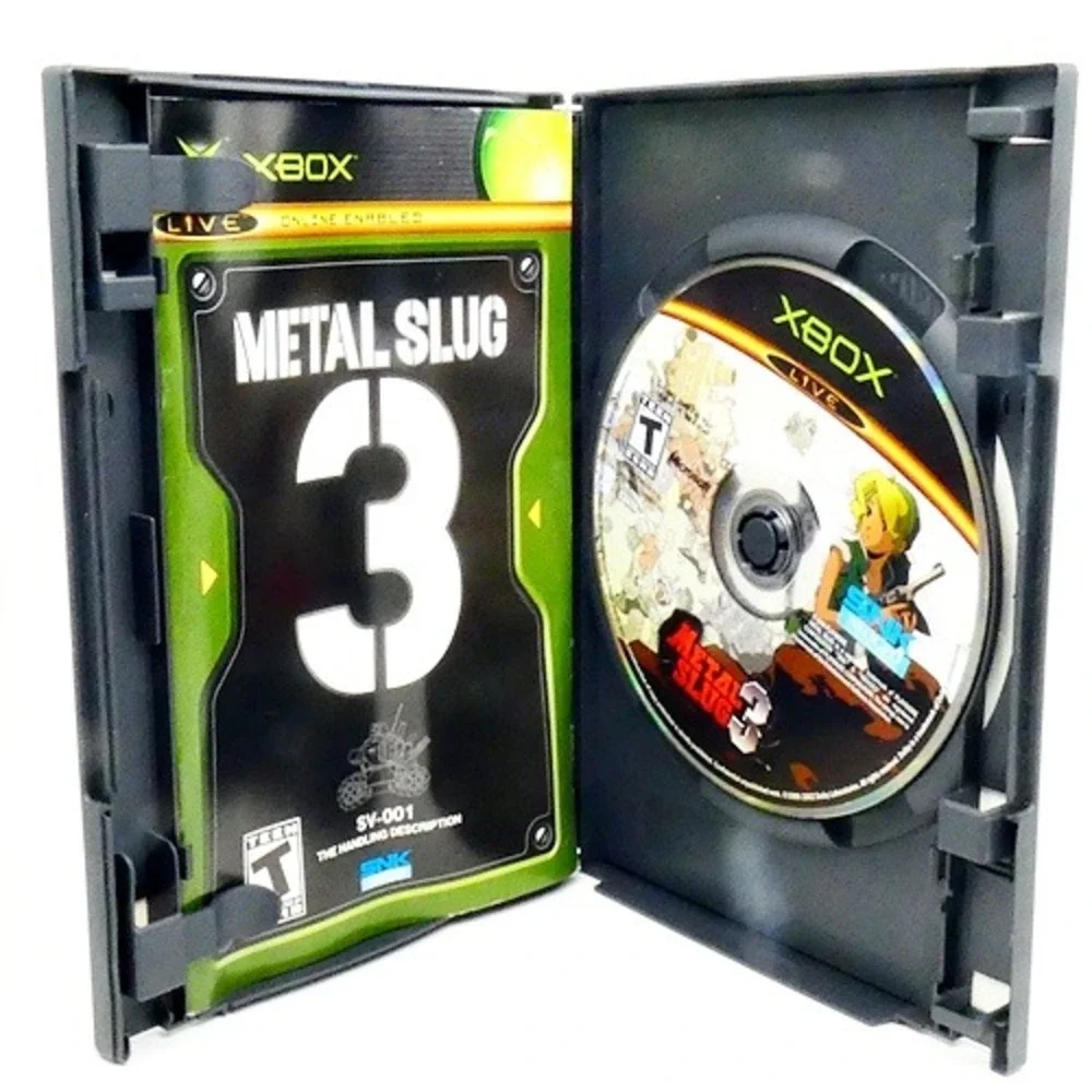 METAL SLUG 3 (MICROSOFT XBOX 2004) COMPLETE CIB E/ Registration Card TESTED